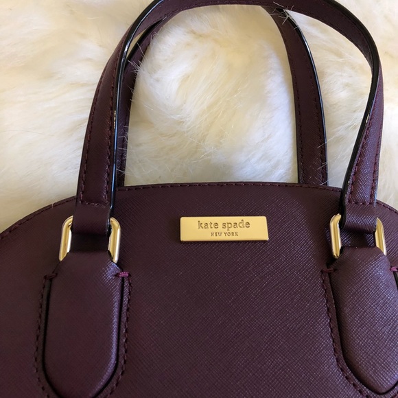 Kate Spade ♠️NWT Maroon Mini Satchel Crossbody Bag - Picture 8 of 8